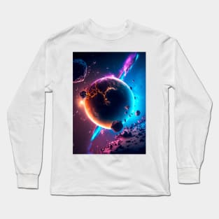 Mystical Universe, Chaotic Beauty Long Sleeve T-Shirt